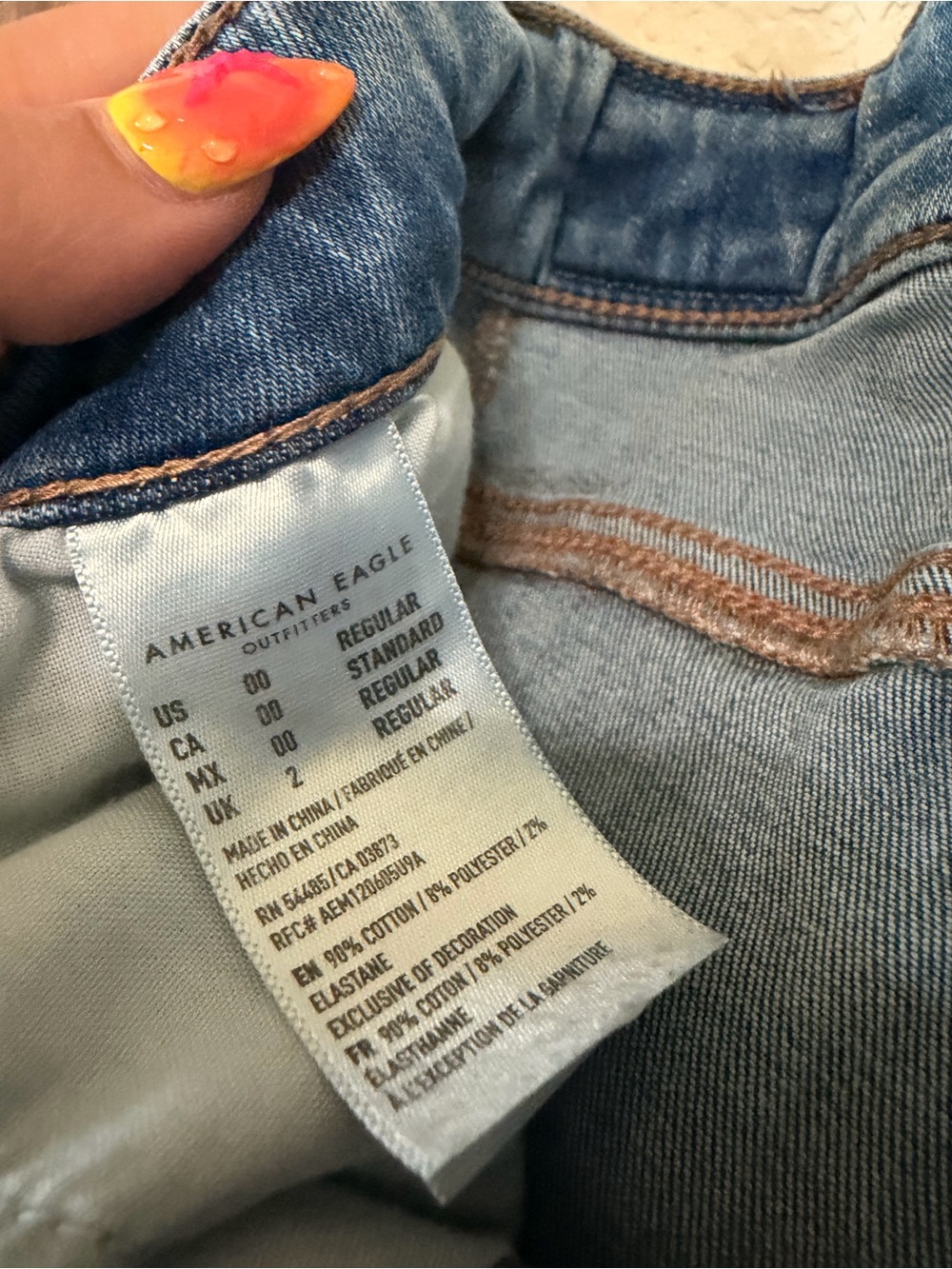 American Eagle Outfitters Light Blue Skinny Jeans - Picture 3 of 3